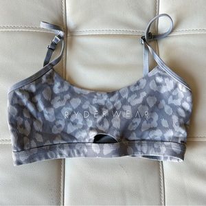 Ryderwear Animal sports bra leopard grey in S